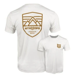 MTN Ops Men's Modern MTN Short Sleeve Tee - White