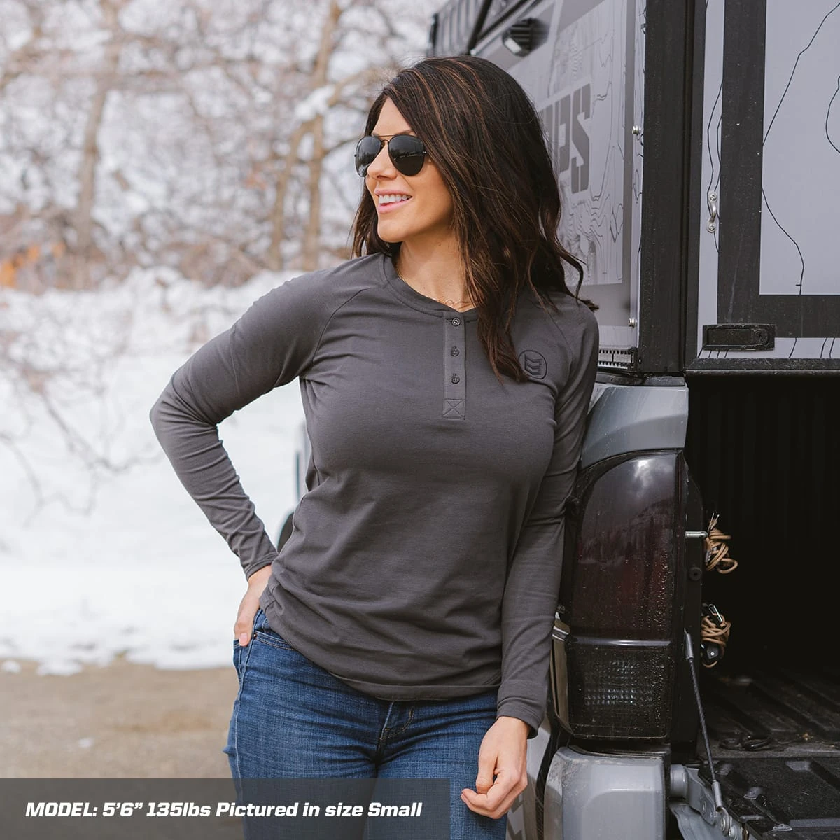 WOMEN'S STRETCH HENLEY - Image 5